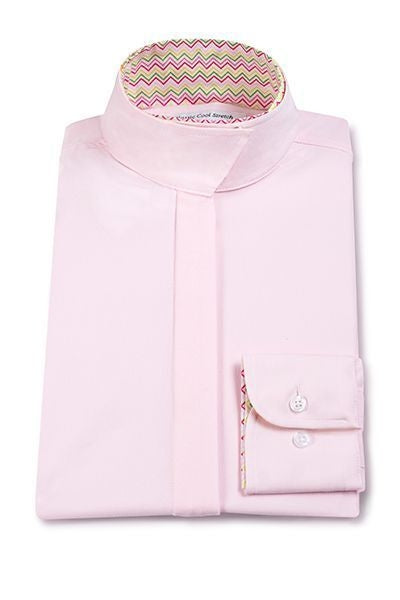 Rj Classics Ladies Prestige Show Shirt 32 Pnk/Chev