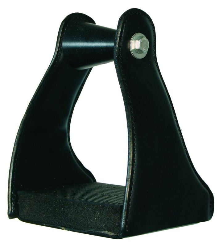 Circle Y EBS Leather Covered Trail Stirrup 5 Brown