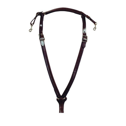 Circle Y Trail Over Neck Breast Collar with Nickel