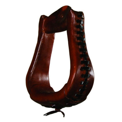 Circle Y Leather Laced Stirrup 3 Walnut