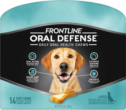 Frontline Oral Defense Daily Oral Health Chews - F