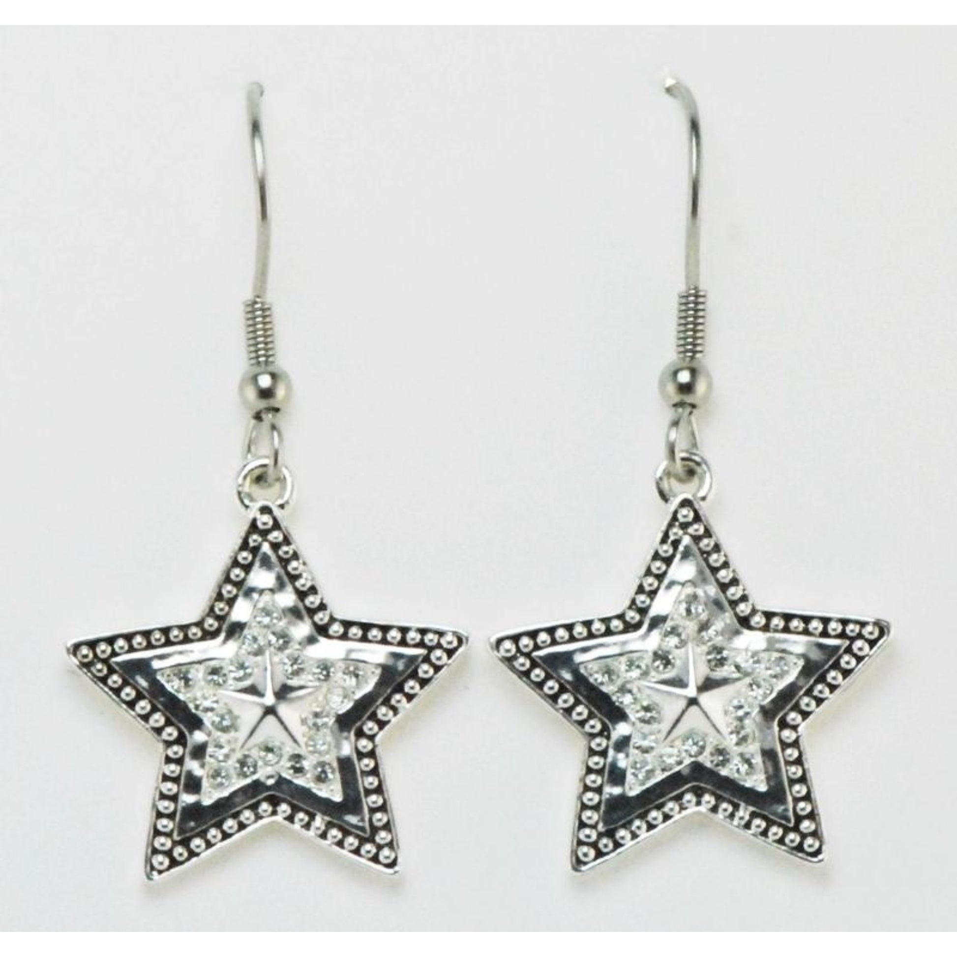 Western Edge Crystal Star Earrings