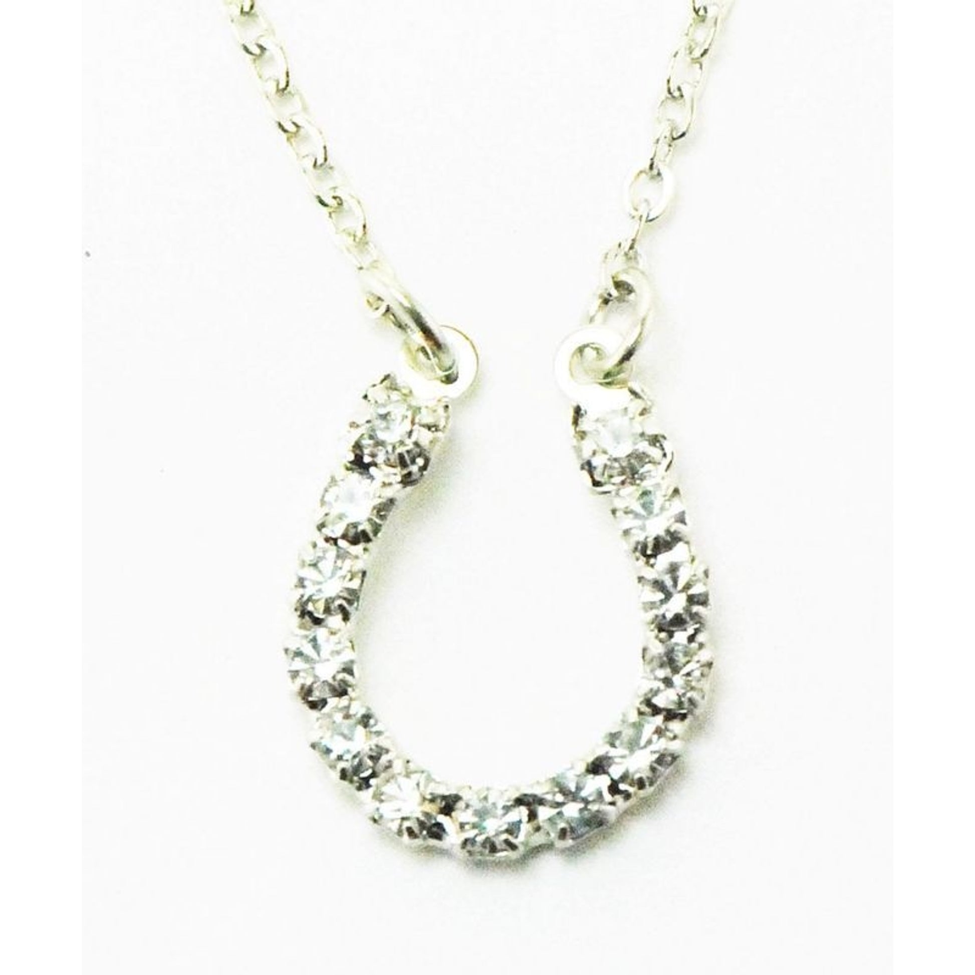 Western Edge Rhinestone Horseshoe Necklace