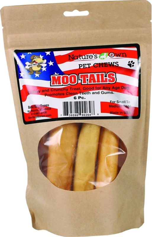 Natures Own Moo Tails Pet Chews 6 Piece