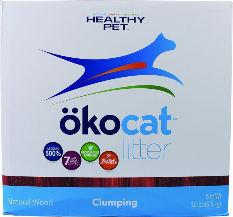 Okocat Natural Wood Clumping Cat Litter