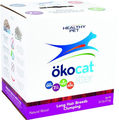 Okocat Nat Wood Cat Litter Long Hair 13.5lb