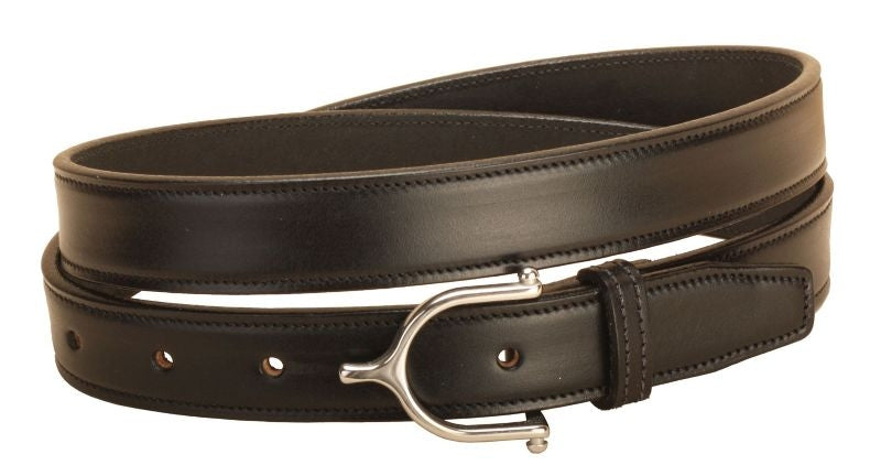 Tory English Spur Buckle Belt 24 Bk/Gry