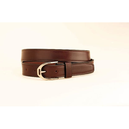 Tory Leather Belt With English Stirrup Buckle 28 Brn