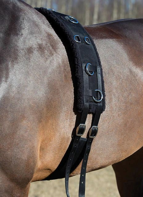 Horze Spirit Lunging Girth Pony Black