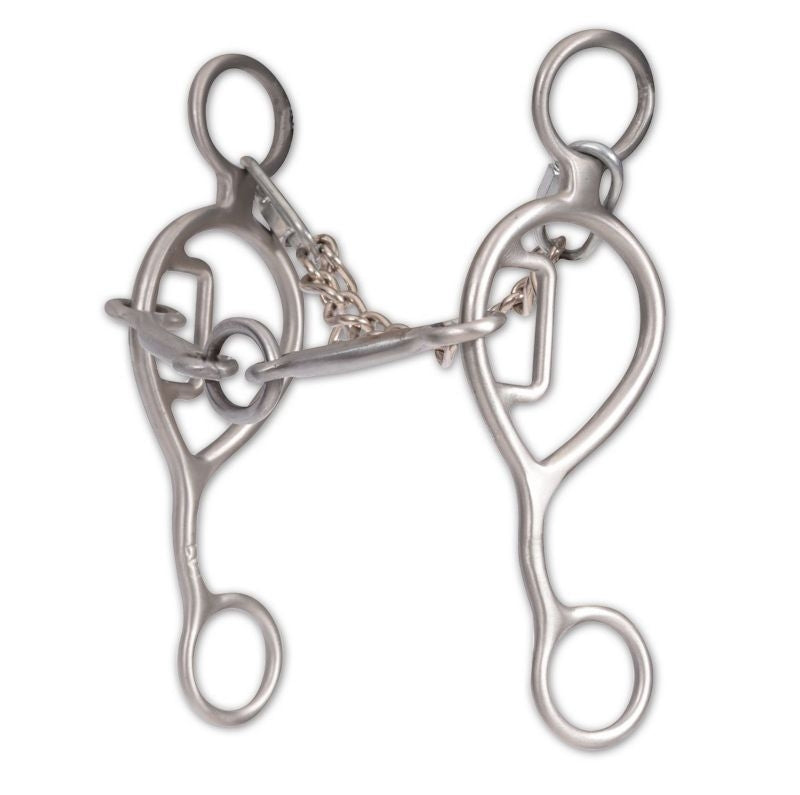 Classic Equine Les Vogt 6 1/2 Shank O Ring Gag Bit
