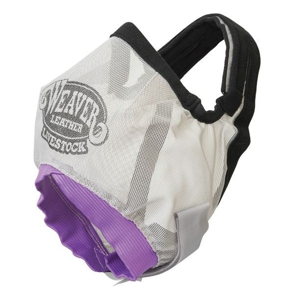 Weaver Cattle Fly Mask Gray Purple