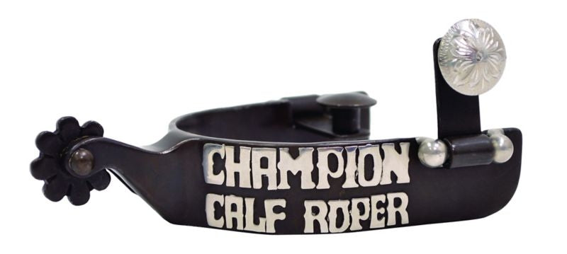 Metalab Youth Champion Calf Roper Trophy Spur Brn