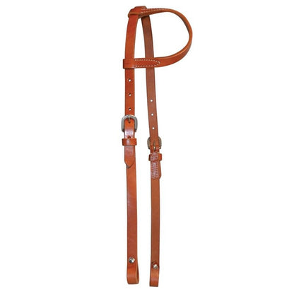 Circle Y One Ear Single Ply Headstall Horse Walnut