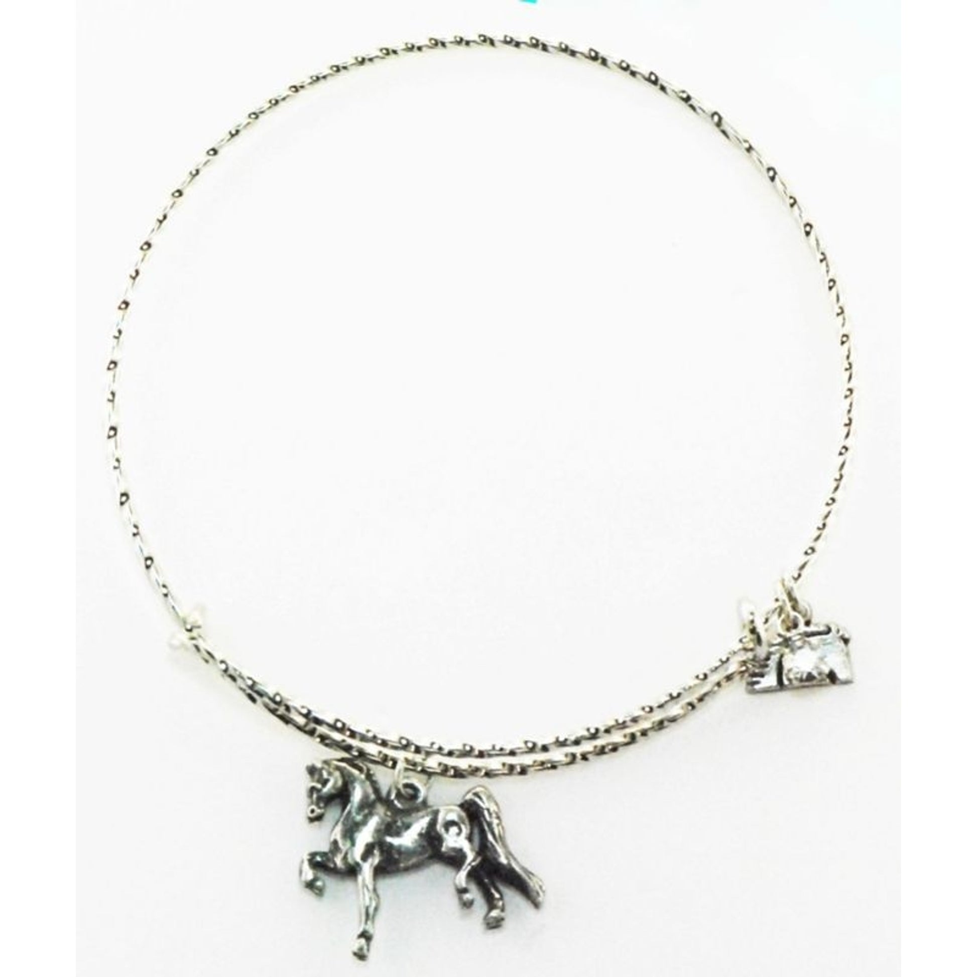 Saddlebred Textured Wire Adjustable Bangle