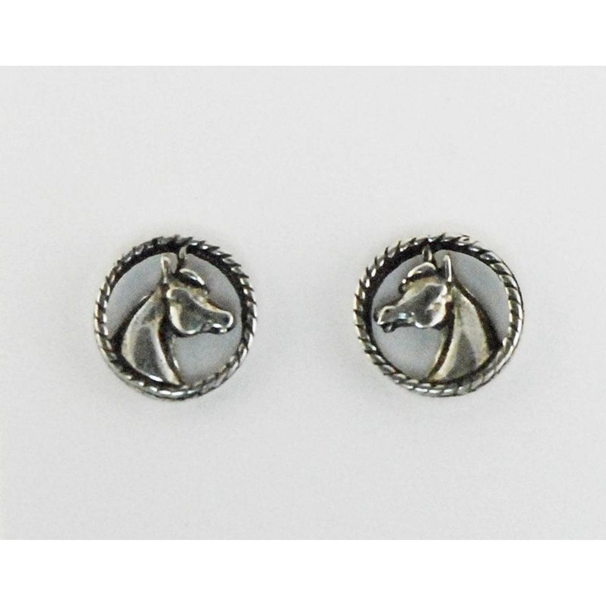 Finishing Touch Med Horse Head In Rope Earrings