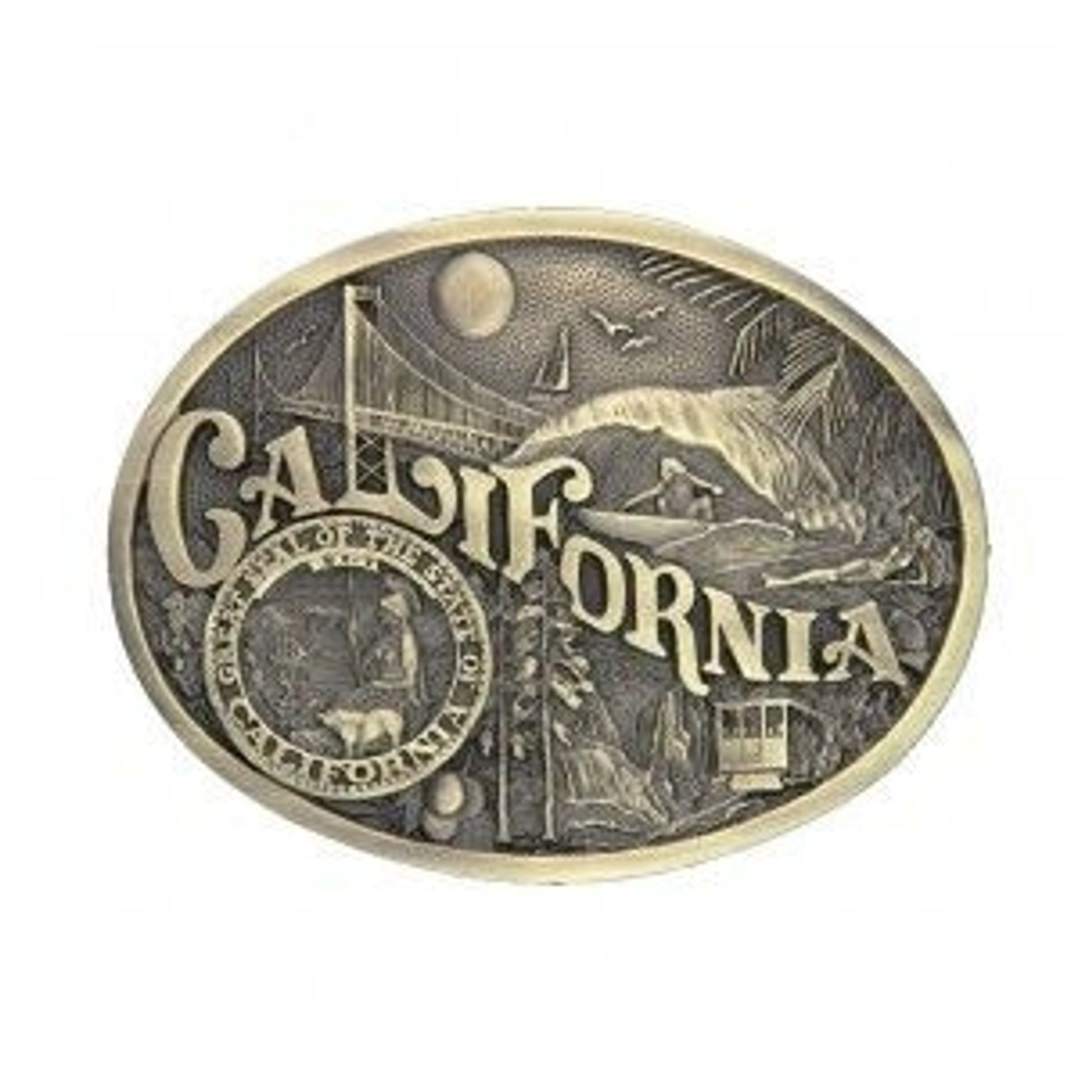 California State Heritage Attitude Buckle Brn