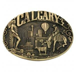 Montana Calgary Alberta Province Heritage Buckle