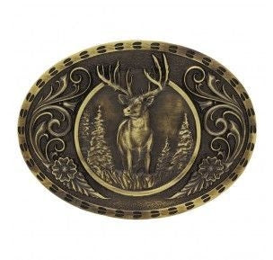 Heritage Outdoor Series Wildstag Carvbuckle 4X3 Br
