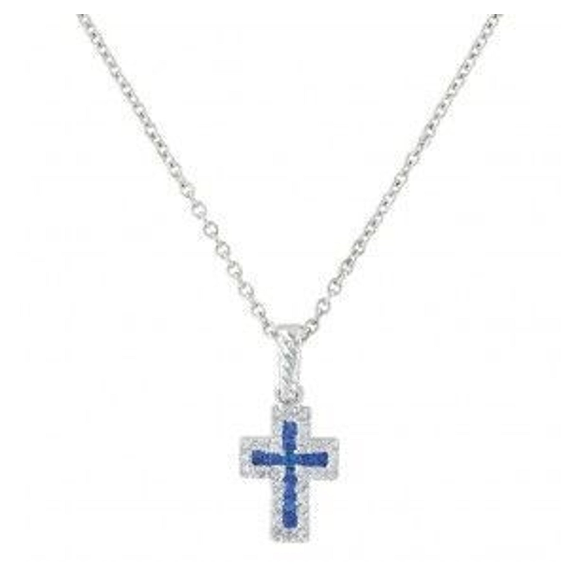 Faith Found In The River Lights Cross Necklace