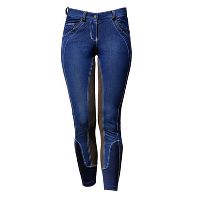 Horseware Ladies SelfSeat Denim Breech 24R Denim