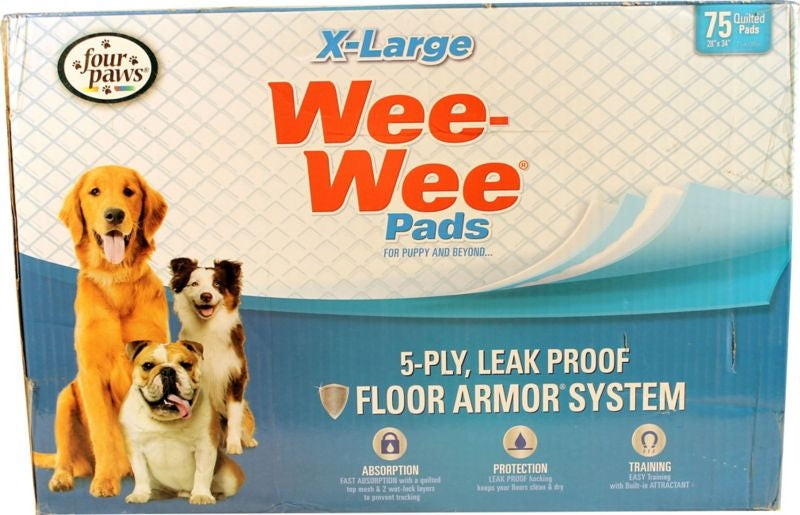 Wee Wee Pads - 75 Pack X-Large