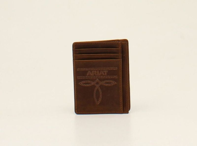 Ariat Mens Card CaseMedium Brown