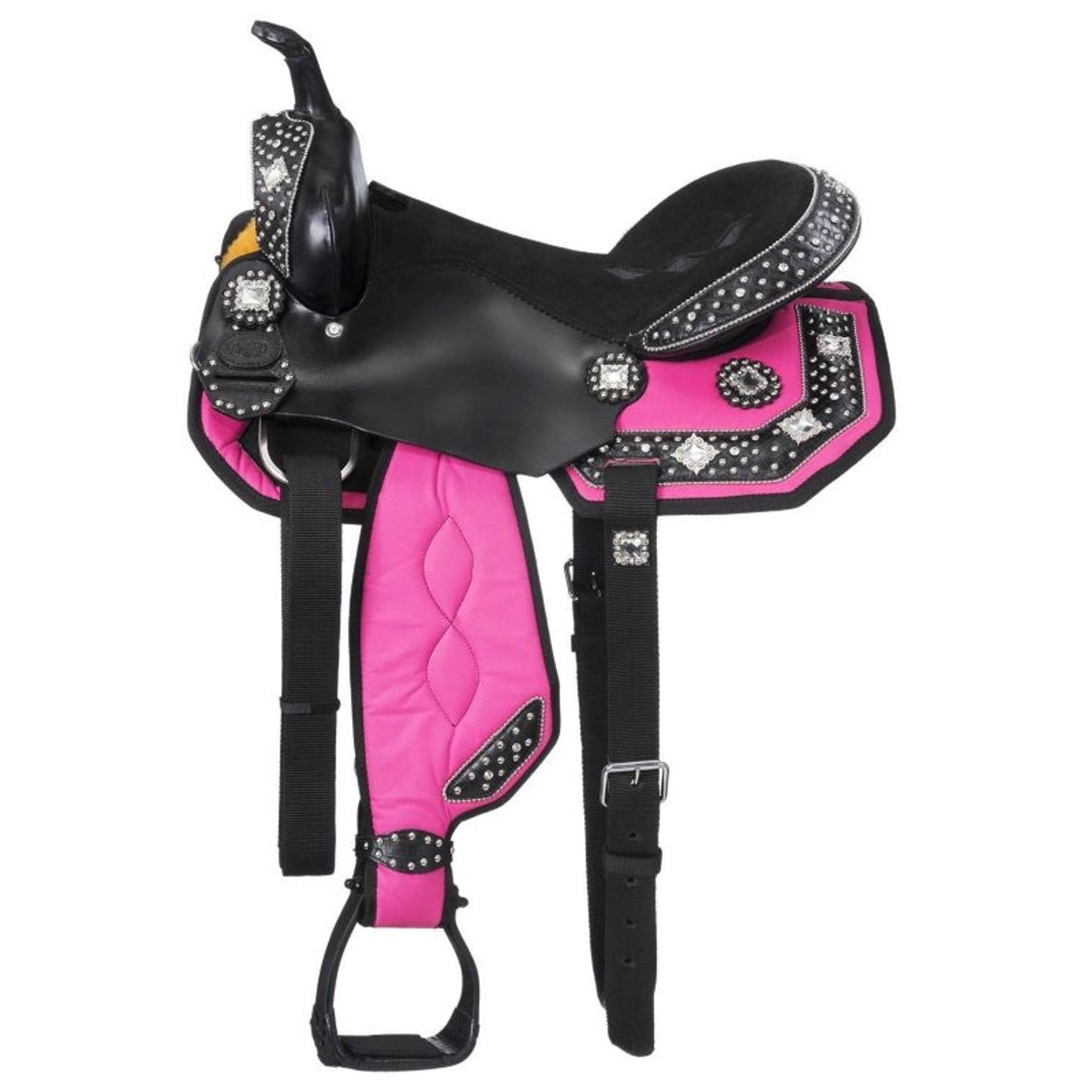 Eclipse Square Crystal Concho Mini Trail Saddle 8