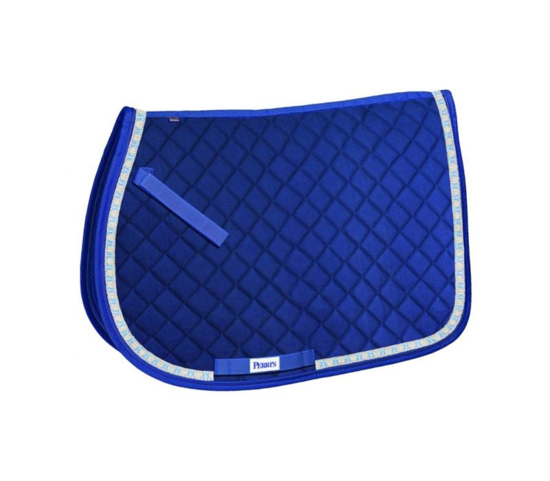 Perris All Purpose Saddle Pad With Ribbon Trim