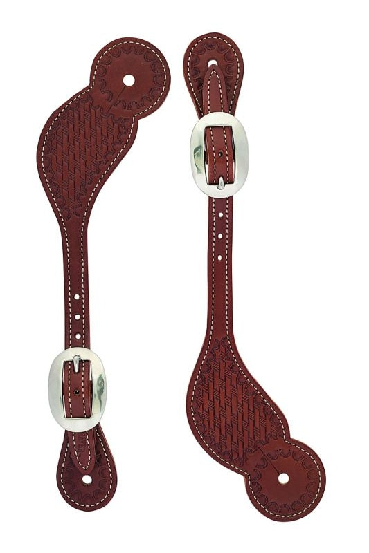 Weaver Basket Skirting Leather Spur Straps