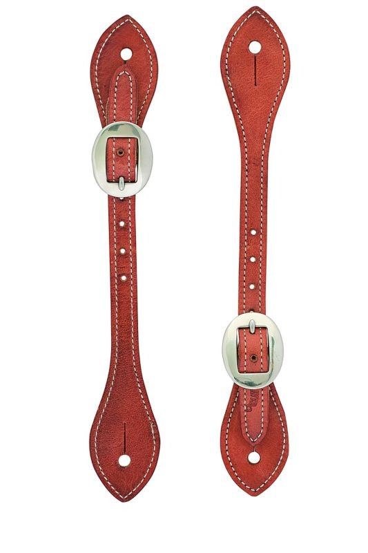 Weaver Mens Flared Harness Spur Straps Russet