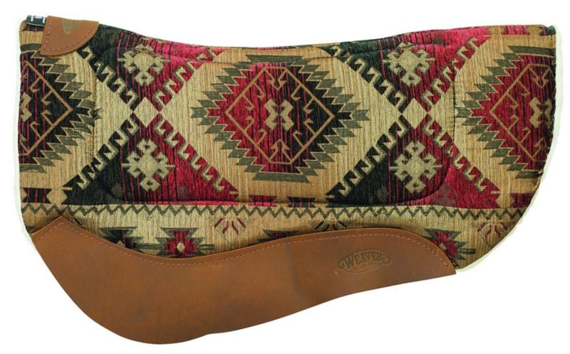 Weaver Barrel Contour Saddle Pad 28X34 Tan Red