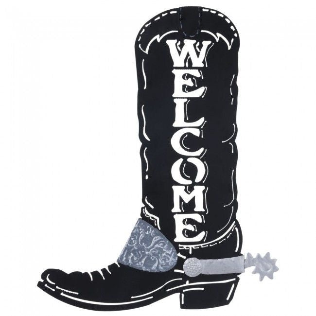 Tough1 Cowboy Boot Welcome Sign