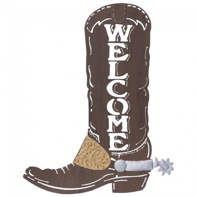 Tough1 Cowboy Boot Welcome Sign