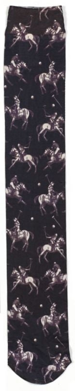 Ovation Ladies Zocks Boot Socks 9-11 Beige Horses