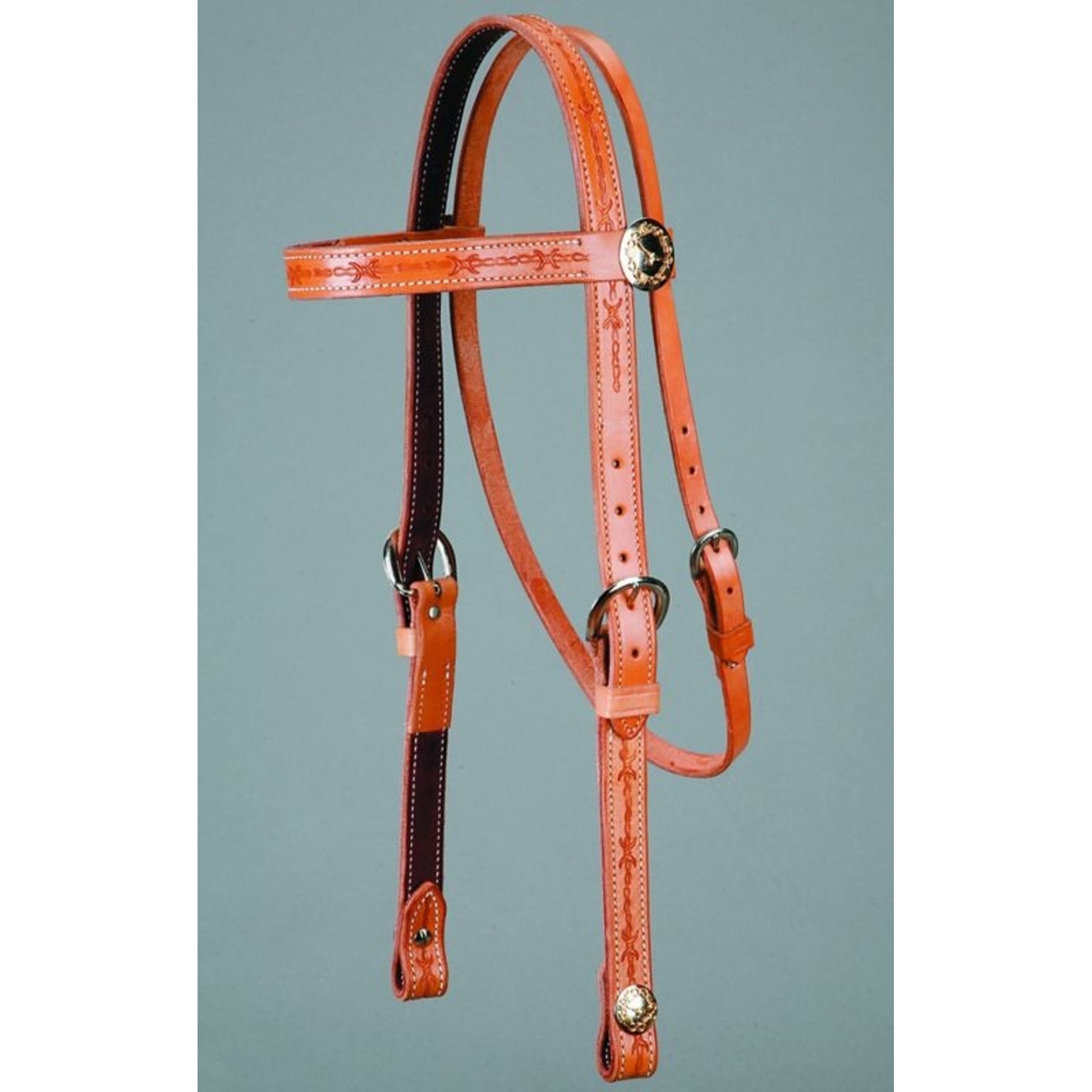ColoradoSaddlery Barbwire Conch Browband Headstall