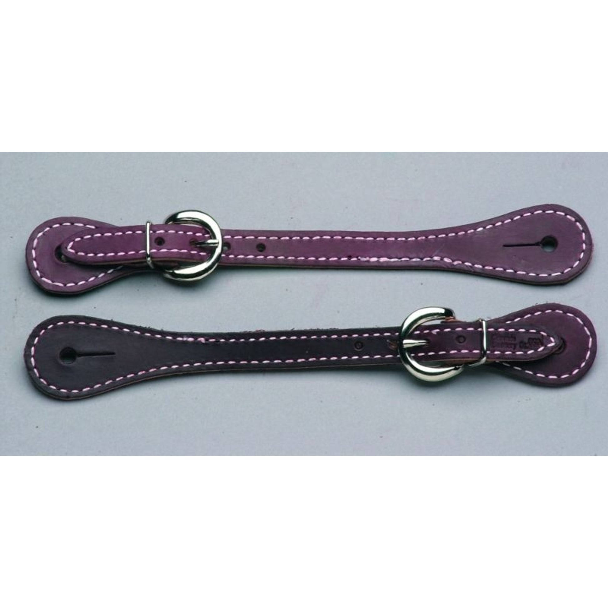 Colorado Saddle Latigo Stitched Spur Straps