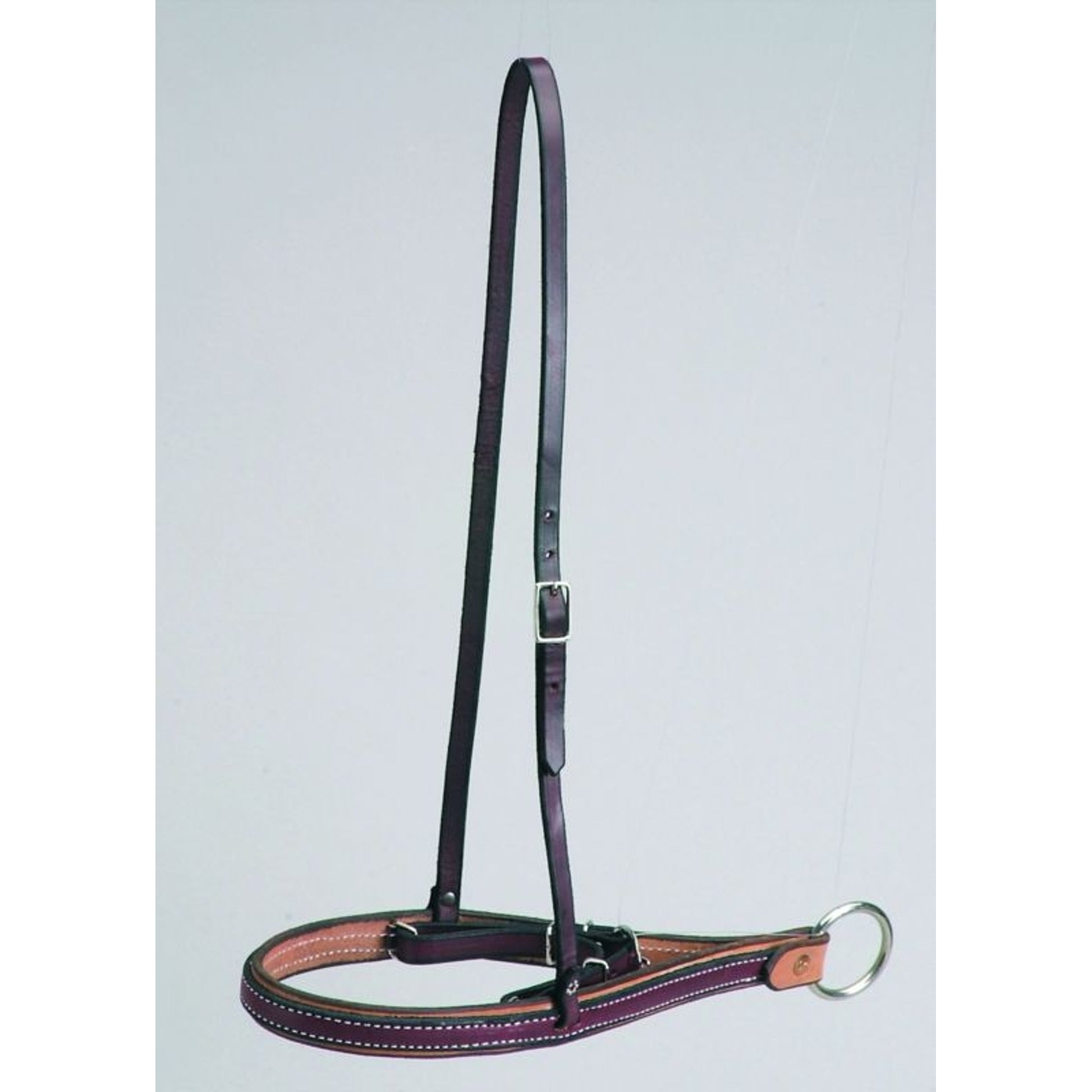 Leather Ropers Drop Nose Noseband With Caveson