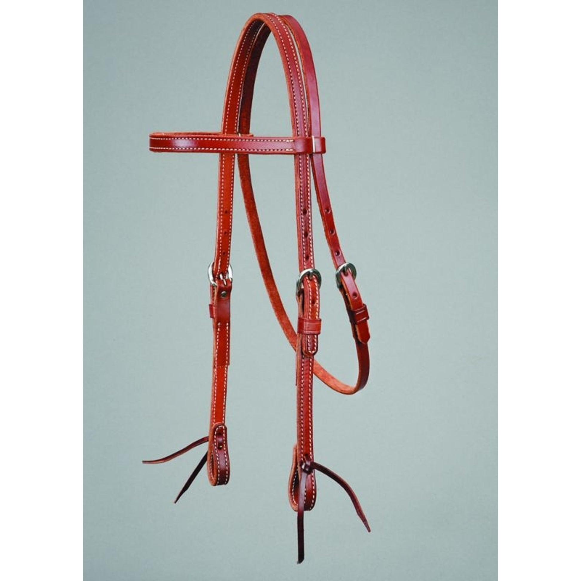Mahogany Leather Browband Headstall 5/8
