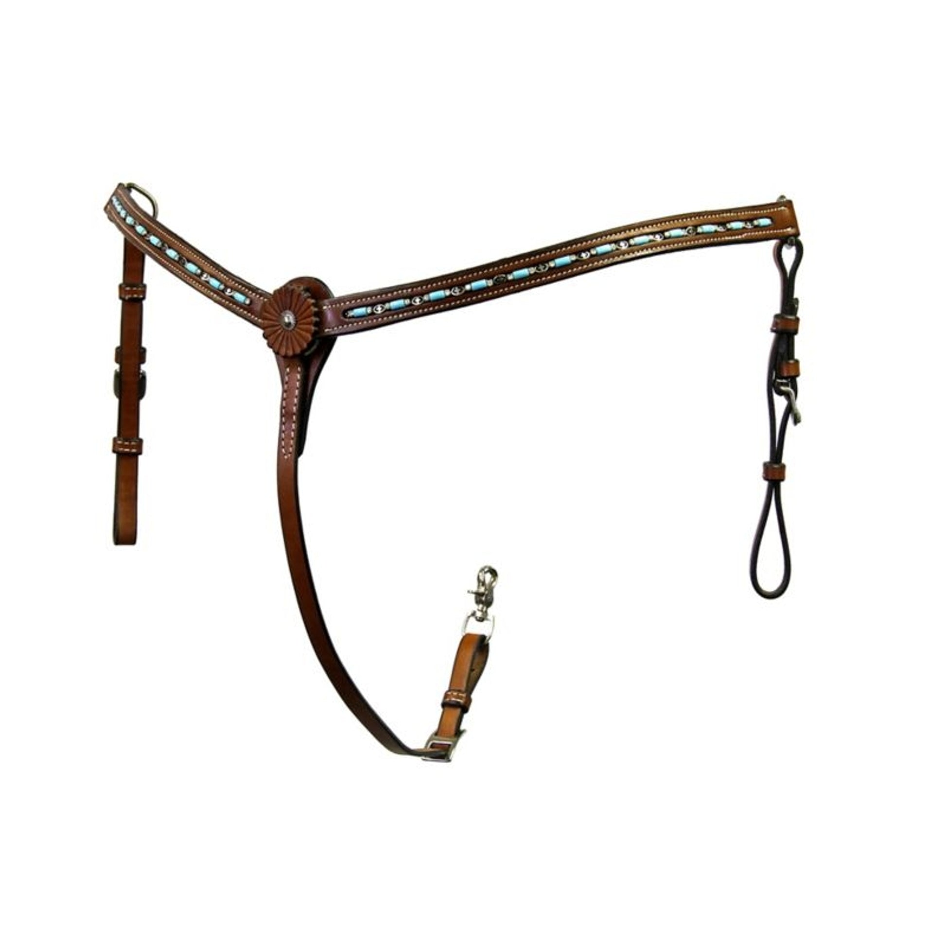 Colorado Saddlery Turquesa Breast Collar Brn