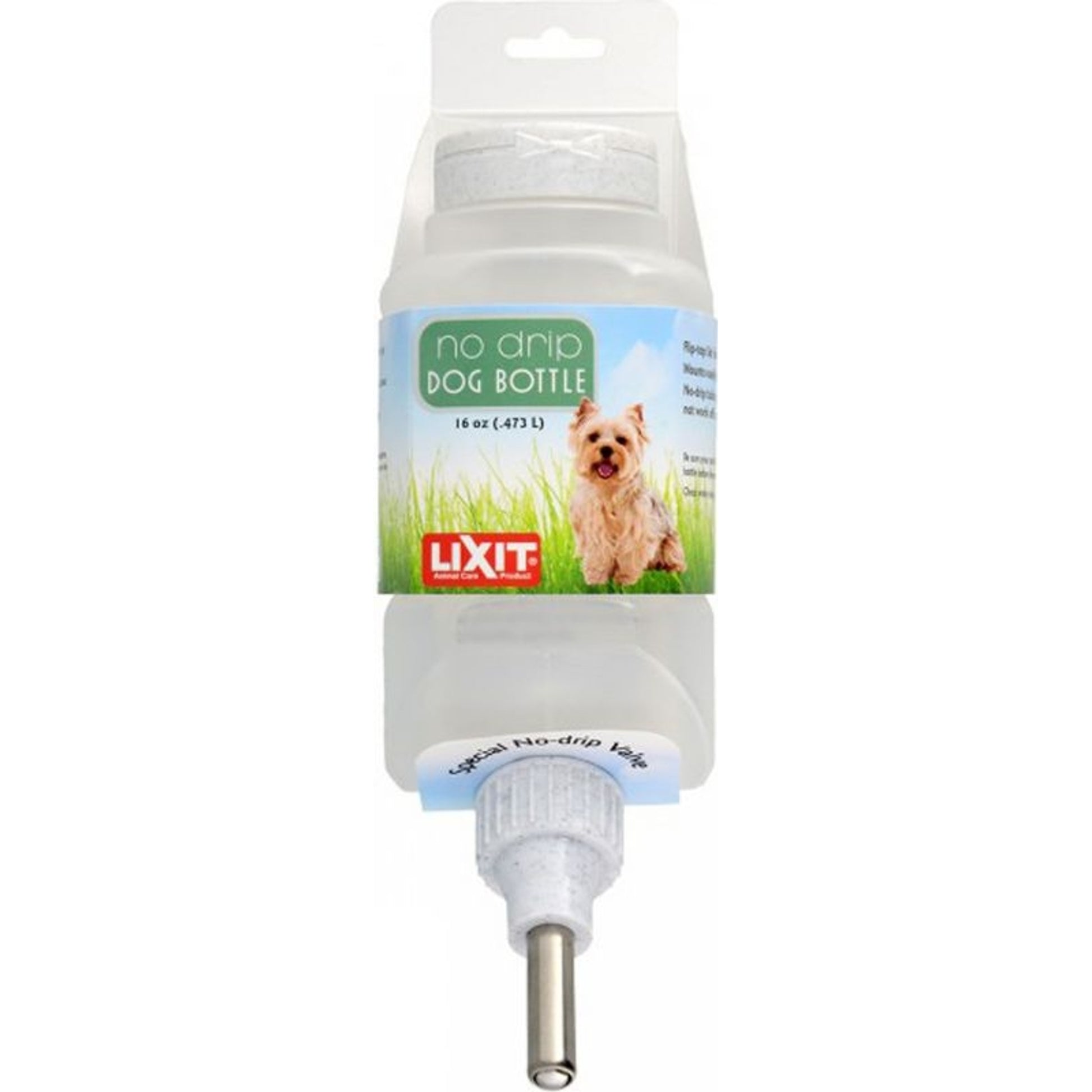 Lixit Flip Top No Drip Dog Water Bottle 16oz