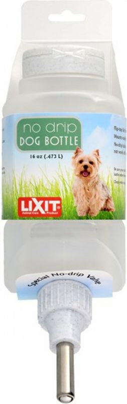 Lixit Flip Top No Drip Dog Water Bottle 16oz