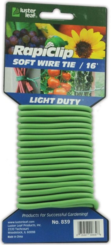 Luster Leaf Light Duty Soft Wire Tie Green