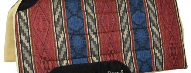 Reinsman Diamond R Square Herculon Fleece Pad Red