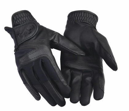 Equine Couture Ladies Stretch Show Gloves Sm Blk