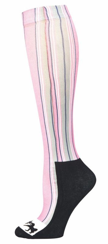 Equine Couture Ladies Isabel Pad Boot Socks Argyle