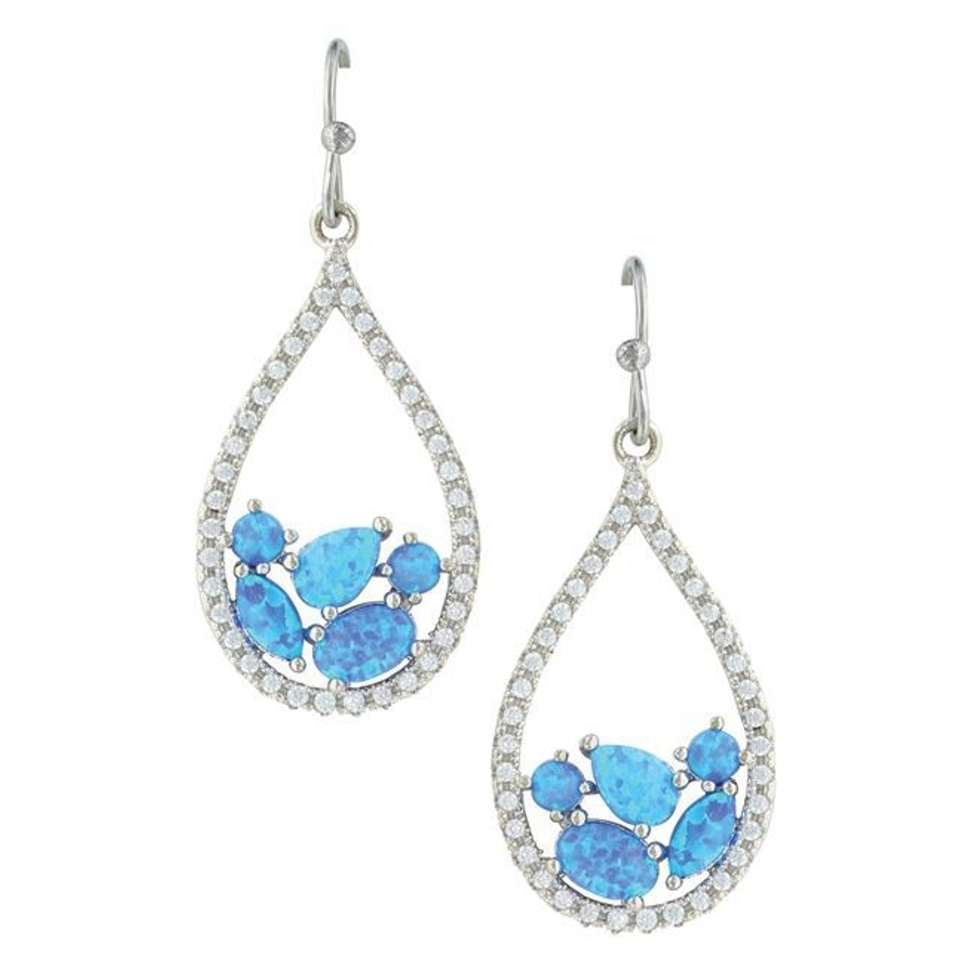 River Of Lights Tumbled Stones Teardrop Earrings