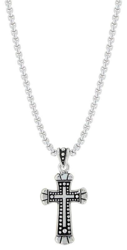 Montana Silversmiths King Cross NecklaceBk/Wh