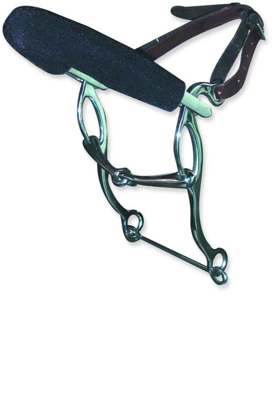 Metalab SS American Hackamore Solid Joint Gag 5.25