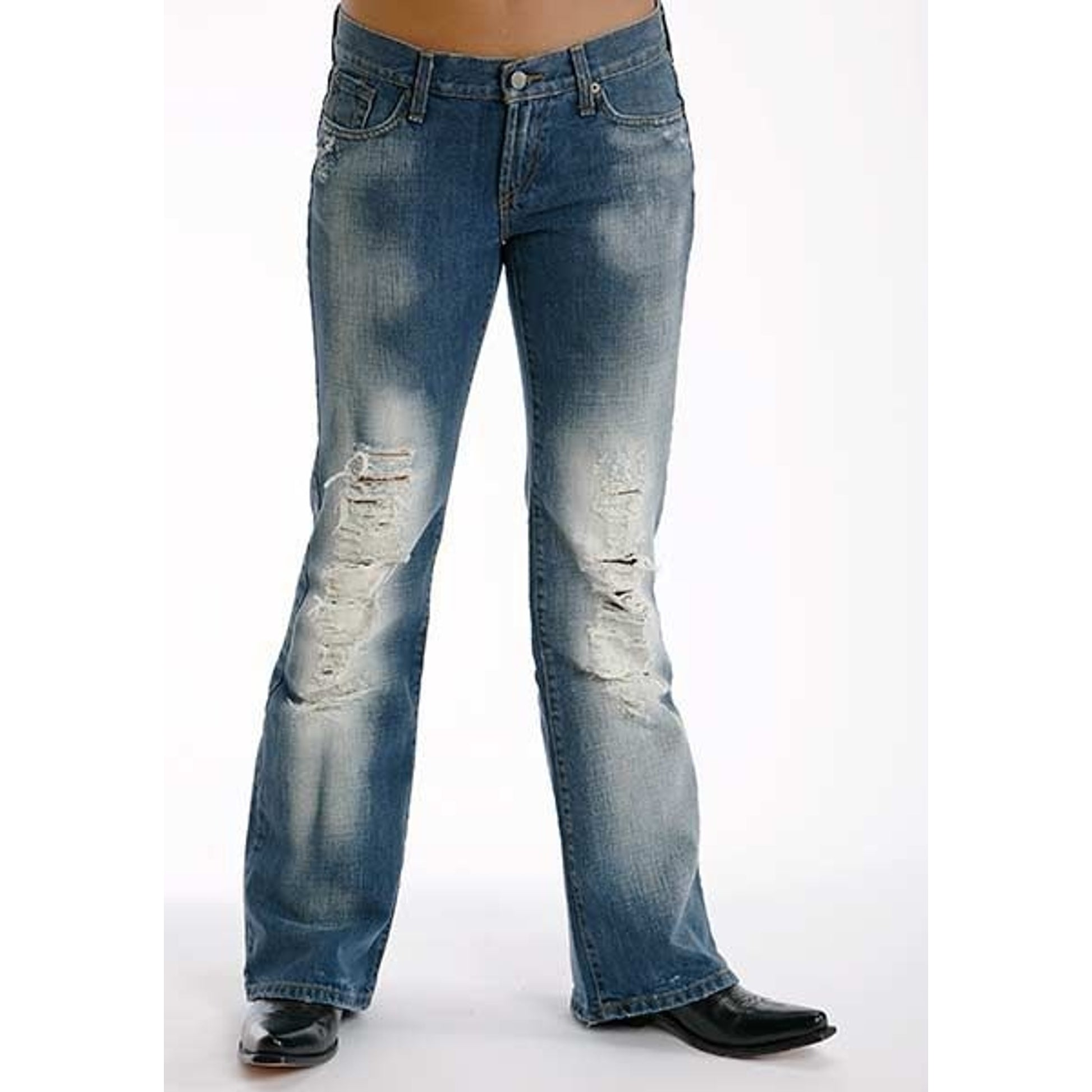 Stetson Ladies Whiskey Wash Flare Leg Jeans