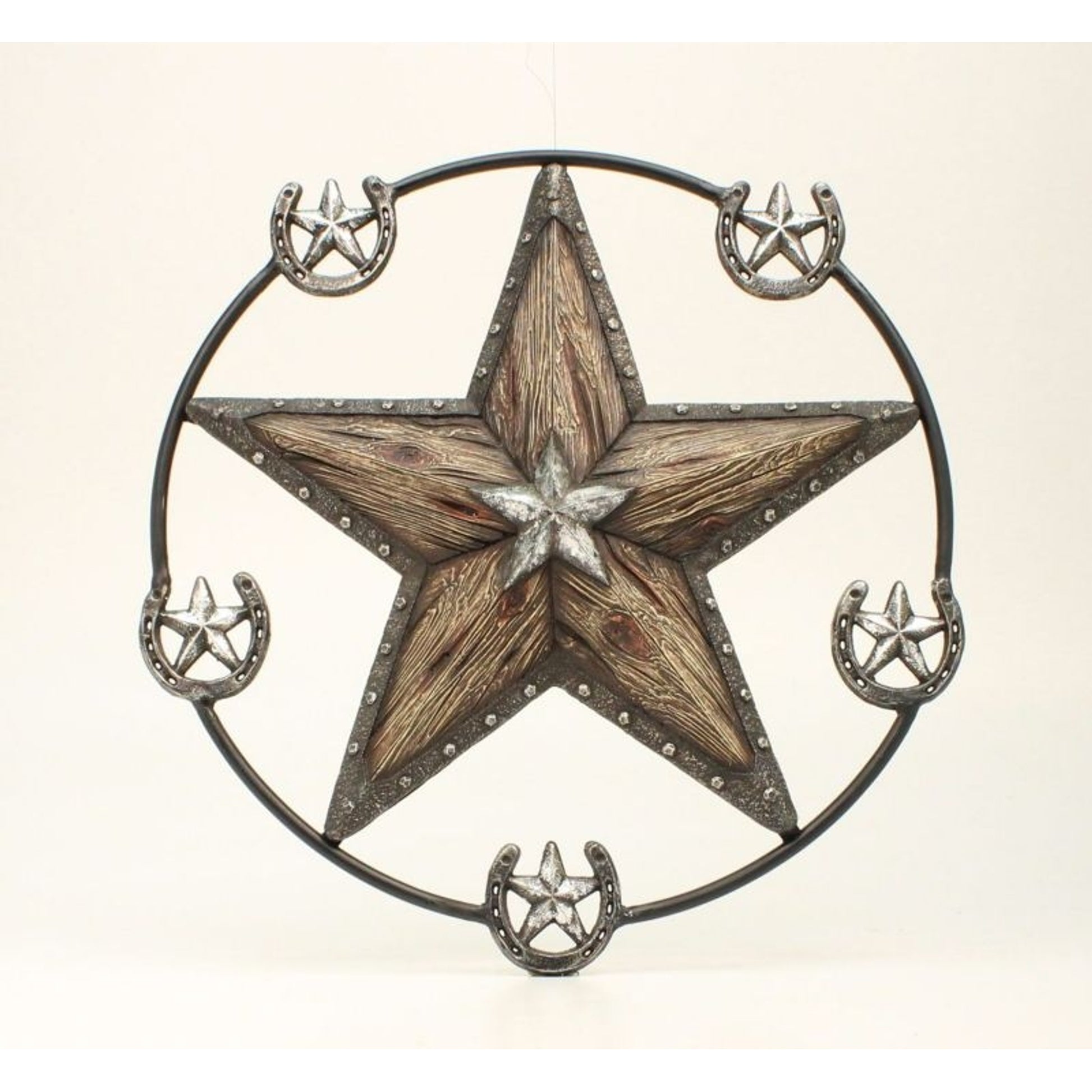 Western Moments Star And Horse Shoe Wall Decor
